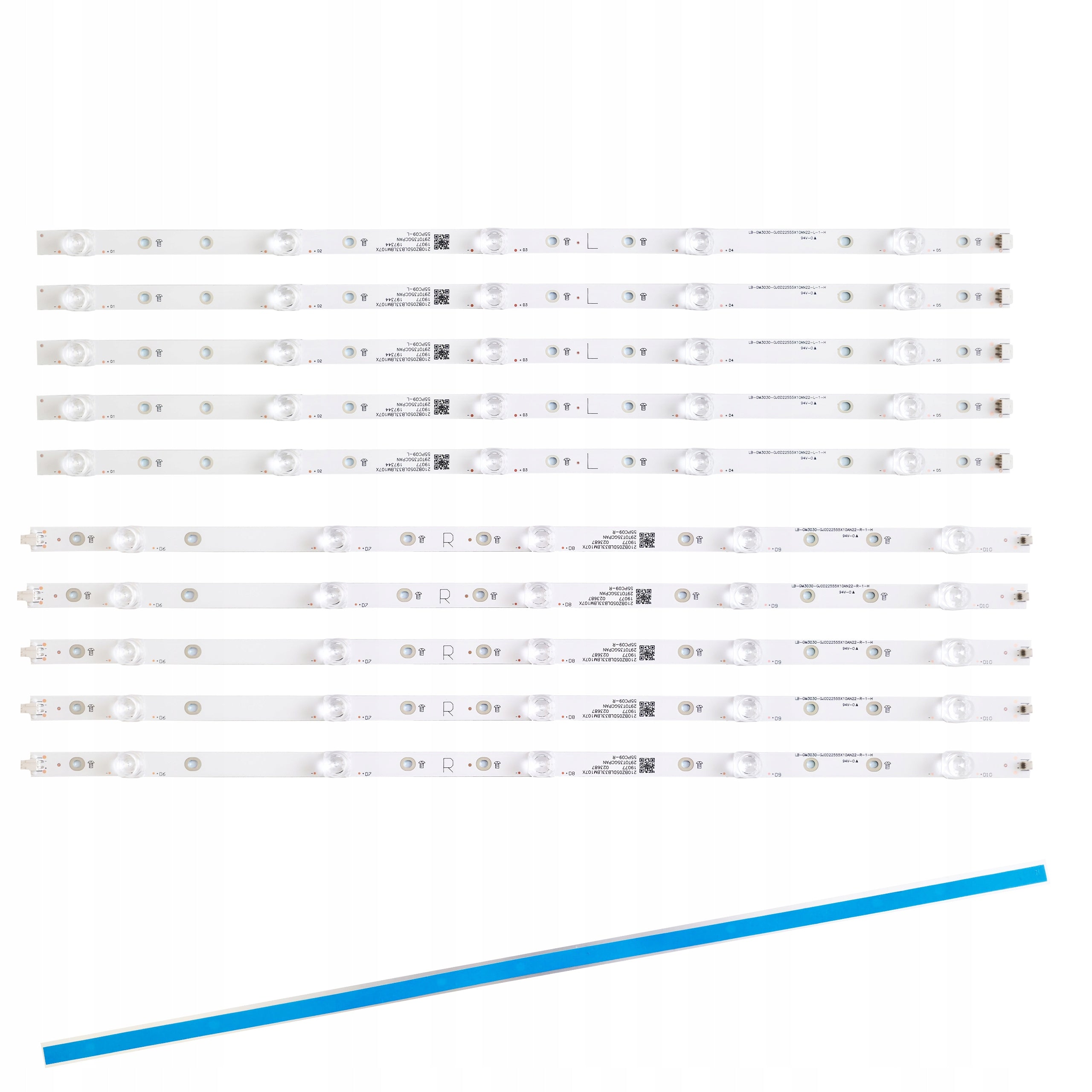 LED STRIPS for TV Philips 55PUS7504 55PUS6814 55PUS6754 55PUS6704 + glue