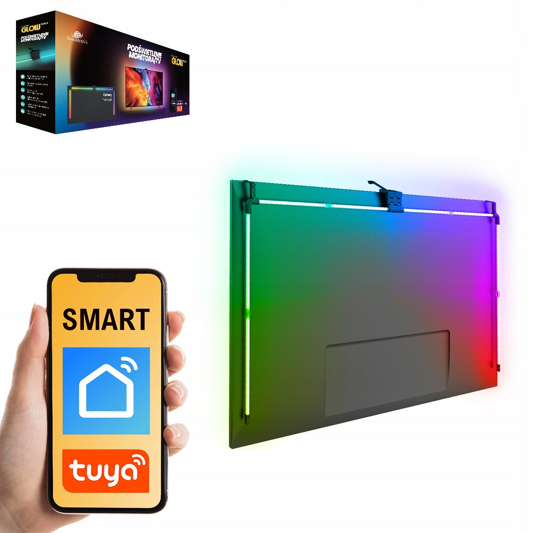 LED TV Backlight Spacetronik Glow Three 55 inch Climate for Games and Movies