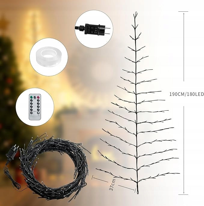 LED Tree Lights CHRISTMAS TREE 2m 144 LED Christmas Decoration Remote Control Brand no brand