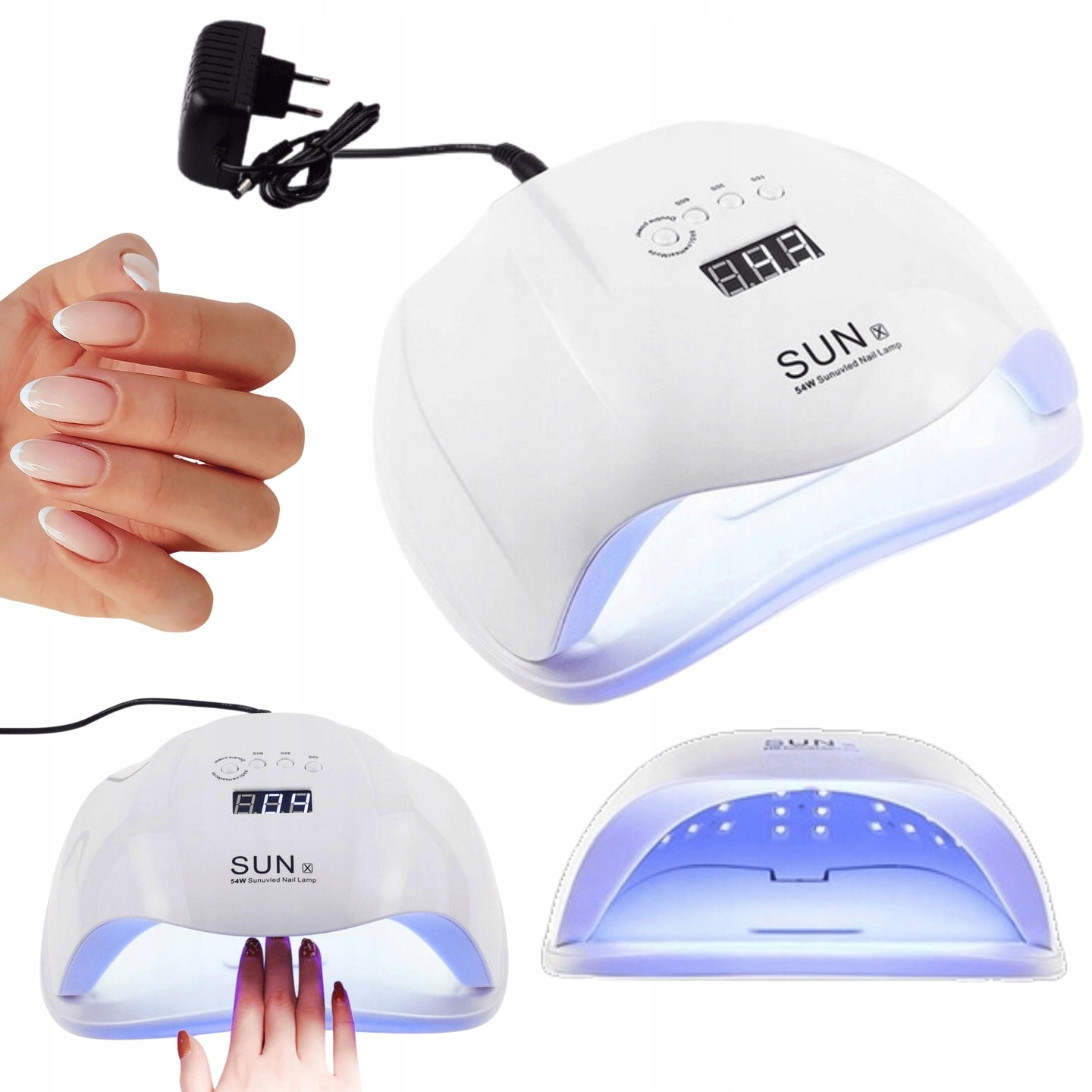LED+UV LAMP MANICURE PEDICURE 18W white