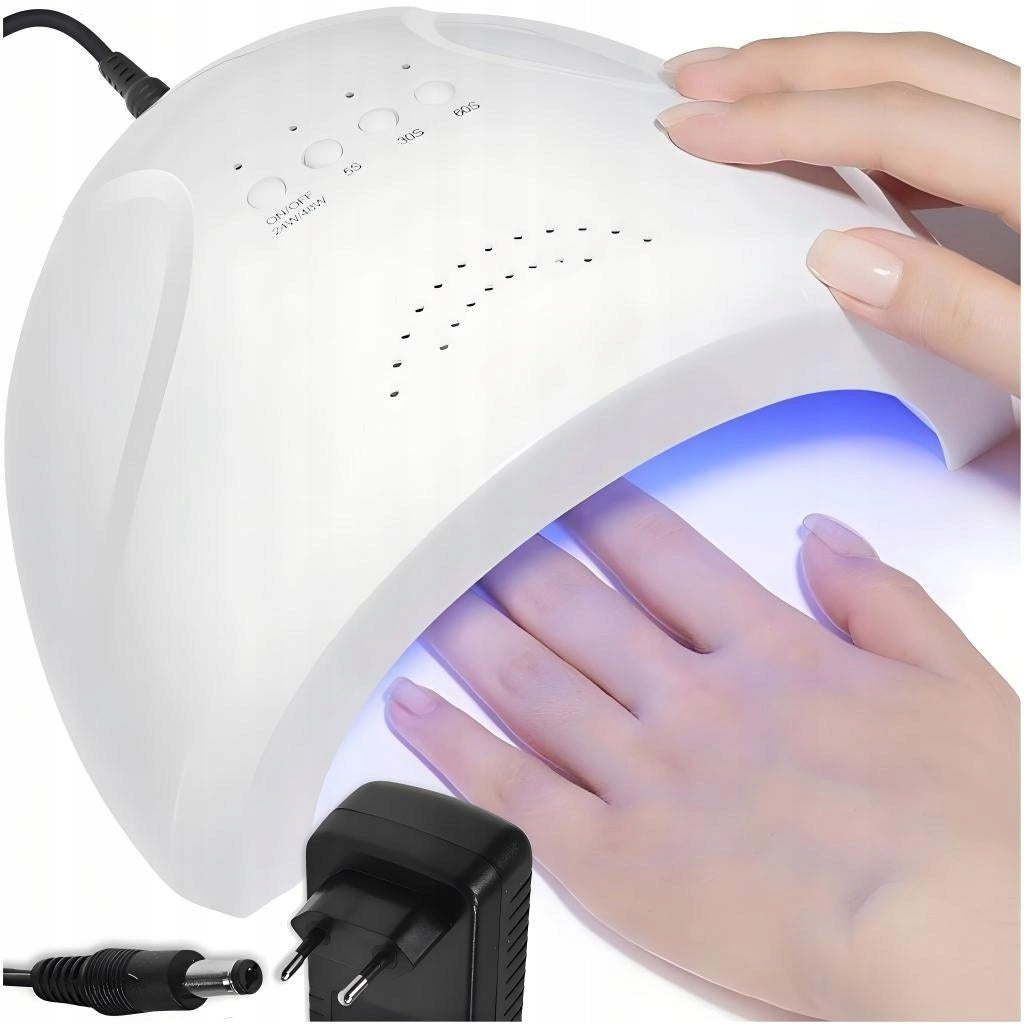 LED UV Nail Lamp 48W Hybrid Gel Manicure White Manufacturer code HM-sunone01