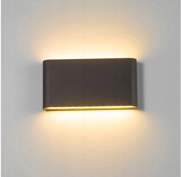 LED WALL LAMP OUTDOOR INDOOR LAMP TOP DOWN FASHIONABLE 6W METAL Batteries included no