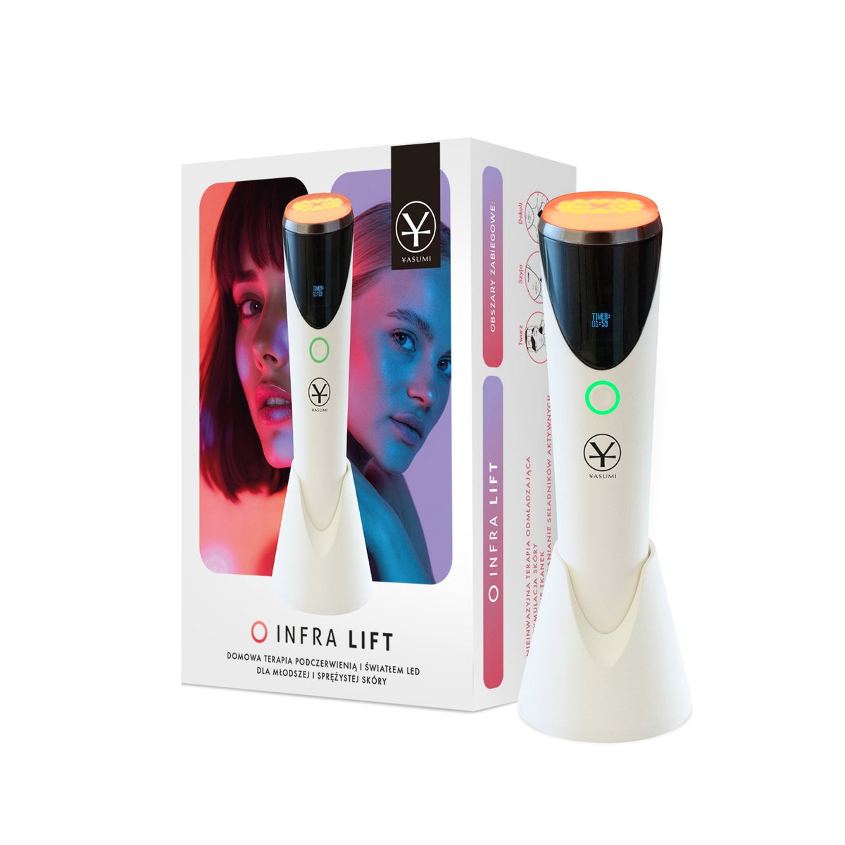 LED and IR light therapy for younger, radiant skin YASUMI - InfraLift
