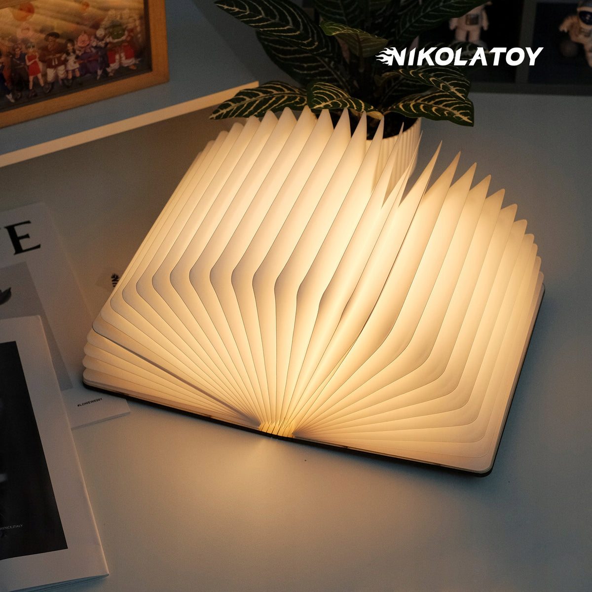 LED book light NIKOLATOY 360 Interactive Gift Idea Decoration Brand no brand