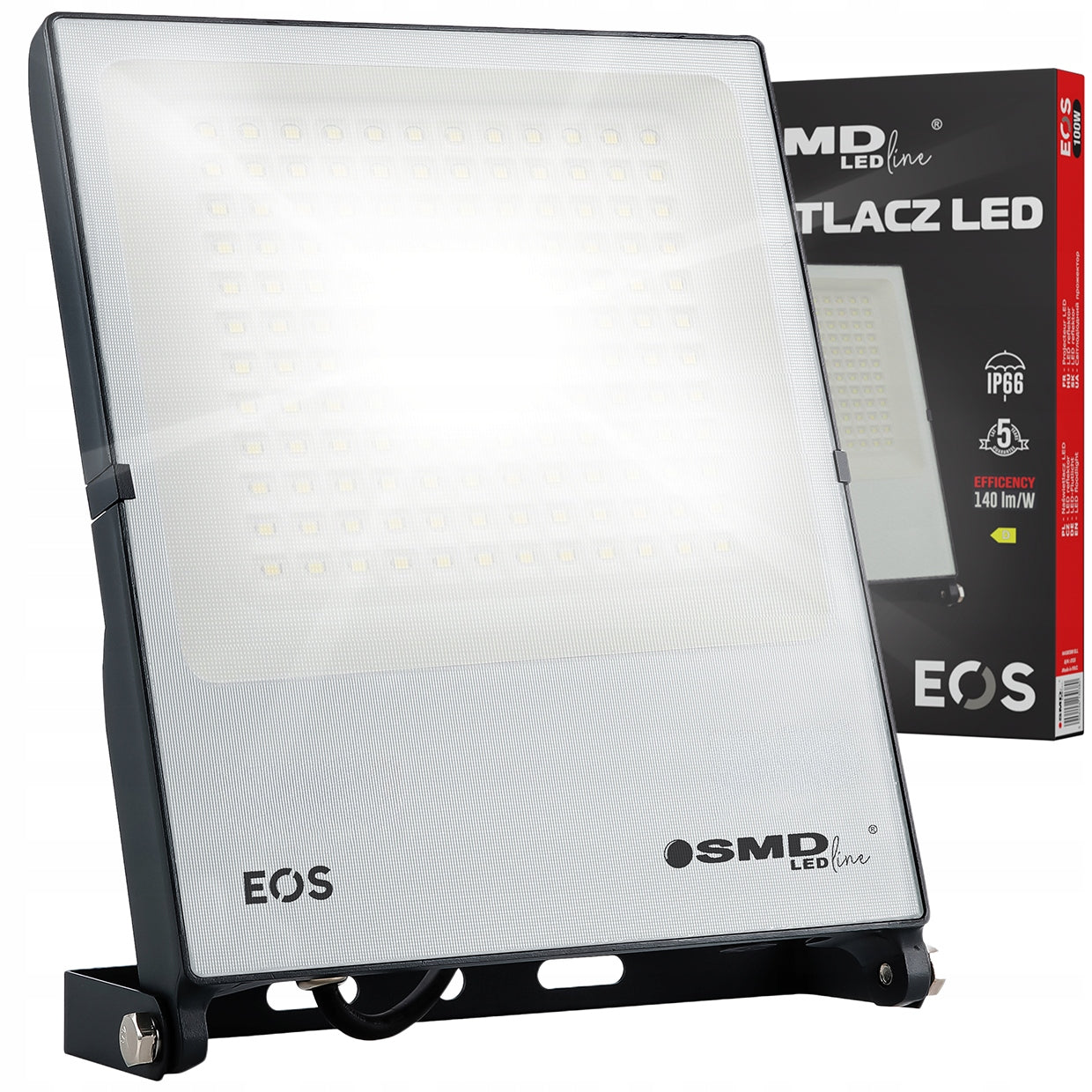 LED floodlight network halogen spotlight large bright powerful 100W + sensor Brightness 1400 lm
