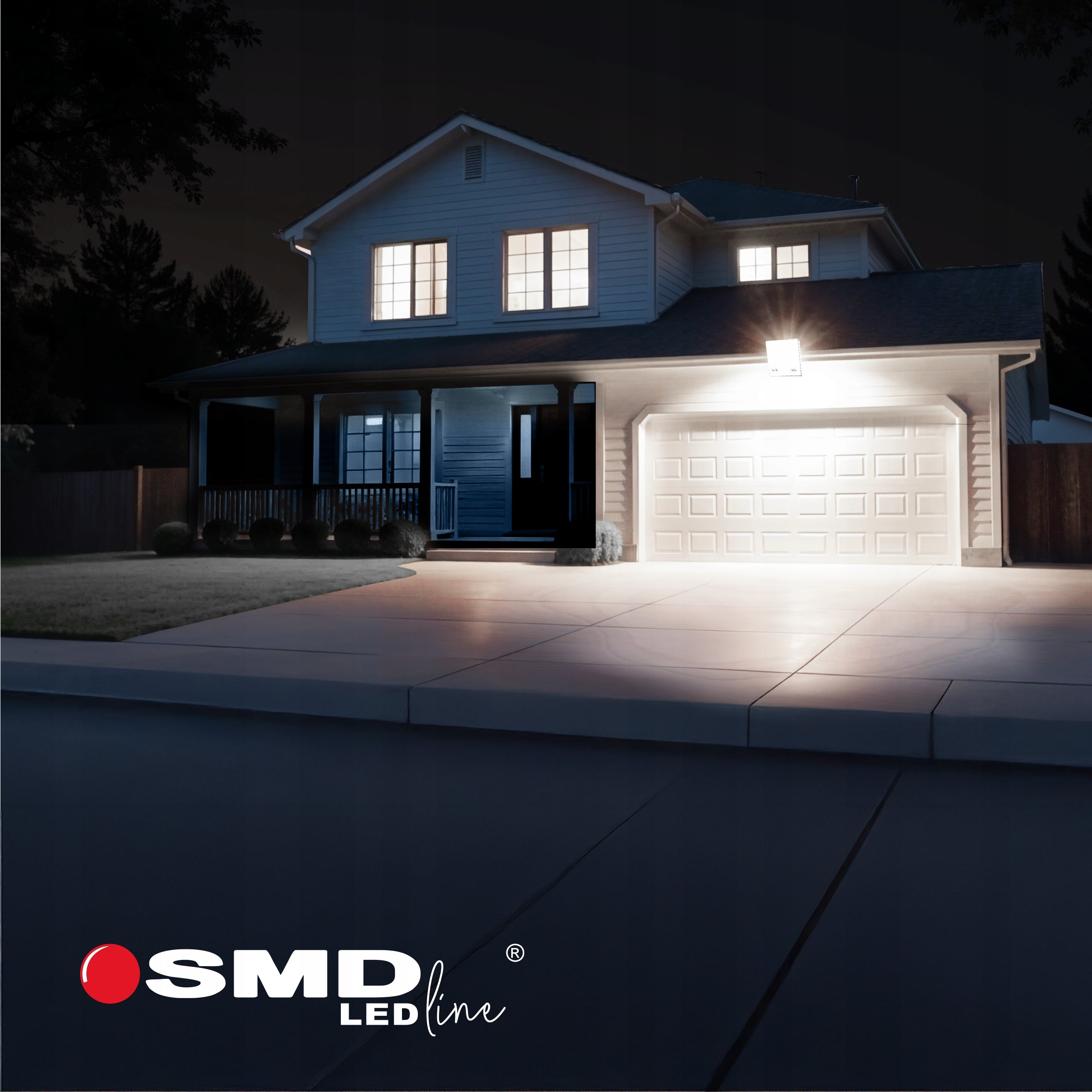 LED floodlight network halogen spotlight large bright powerful 100W + sensor Manufacturer code KPL0196SLL