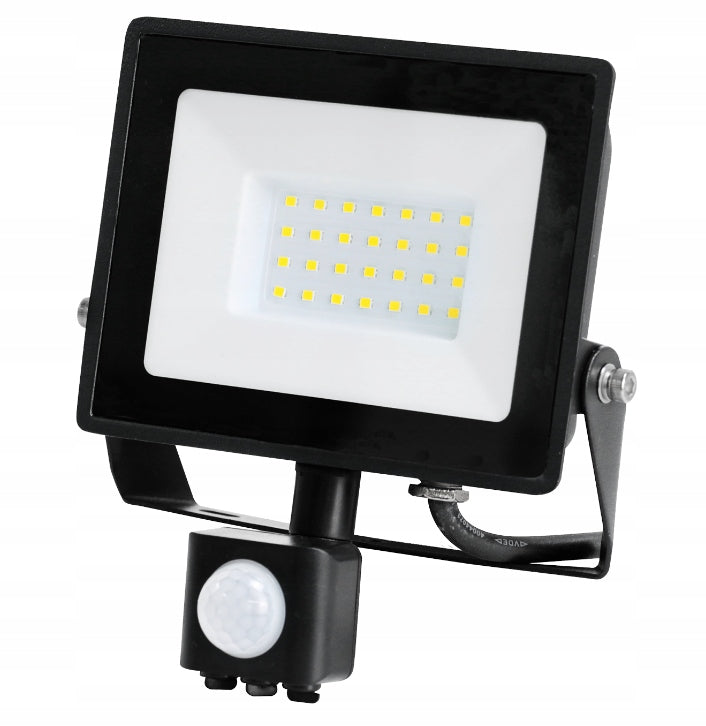 LED floodlight with sensor 30W b.neutral 2400lm MHC LED2B RED IP44 KOBI
