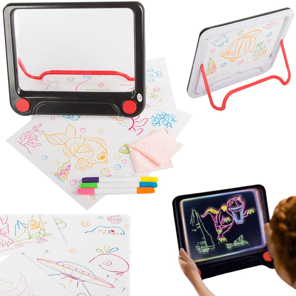 LED graphic tablet for drawing neon magic drawing board