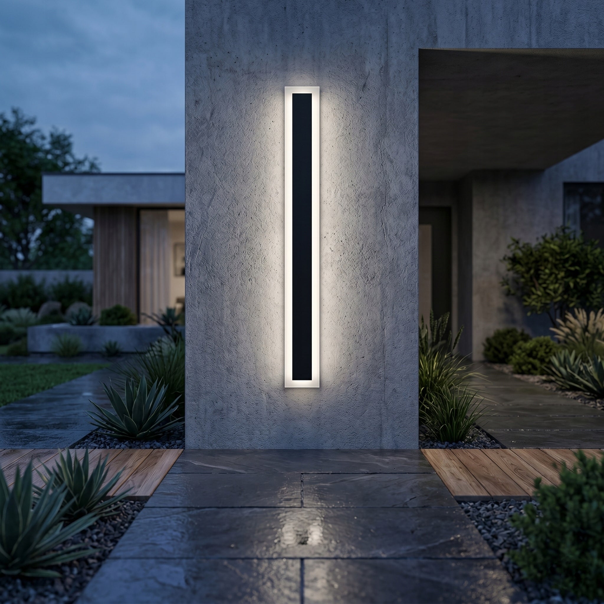 LED lamp 120cm garden wall sconce facade exterior acrylic Packaging status original