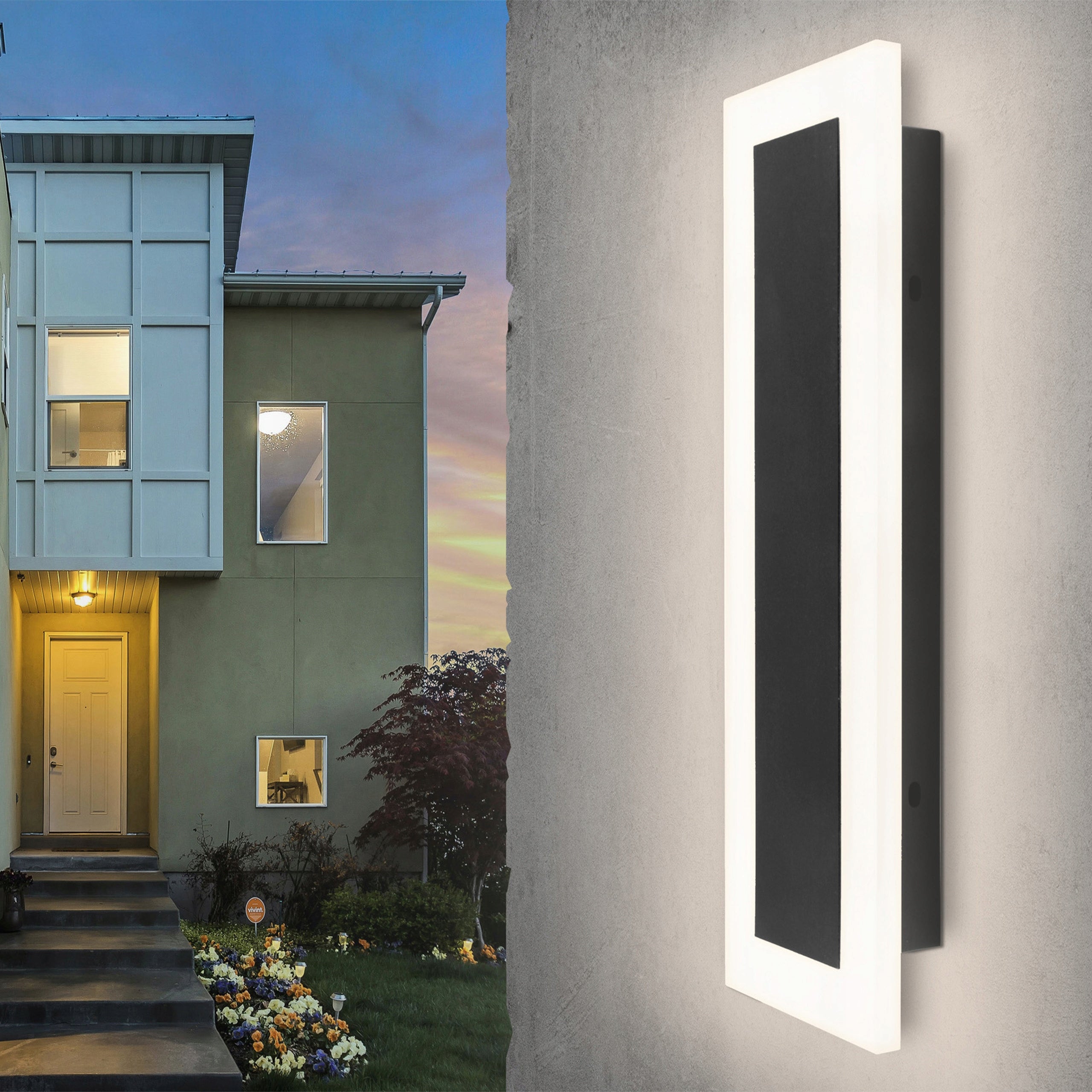 LED lamp 30cm garden wall sconce facade outdoor acrylic Packaging status original