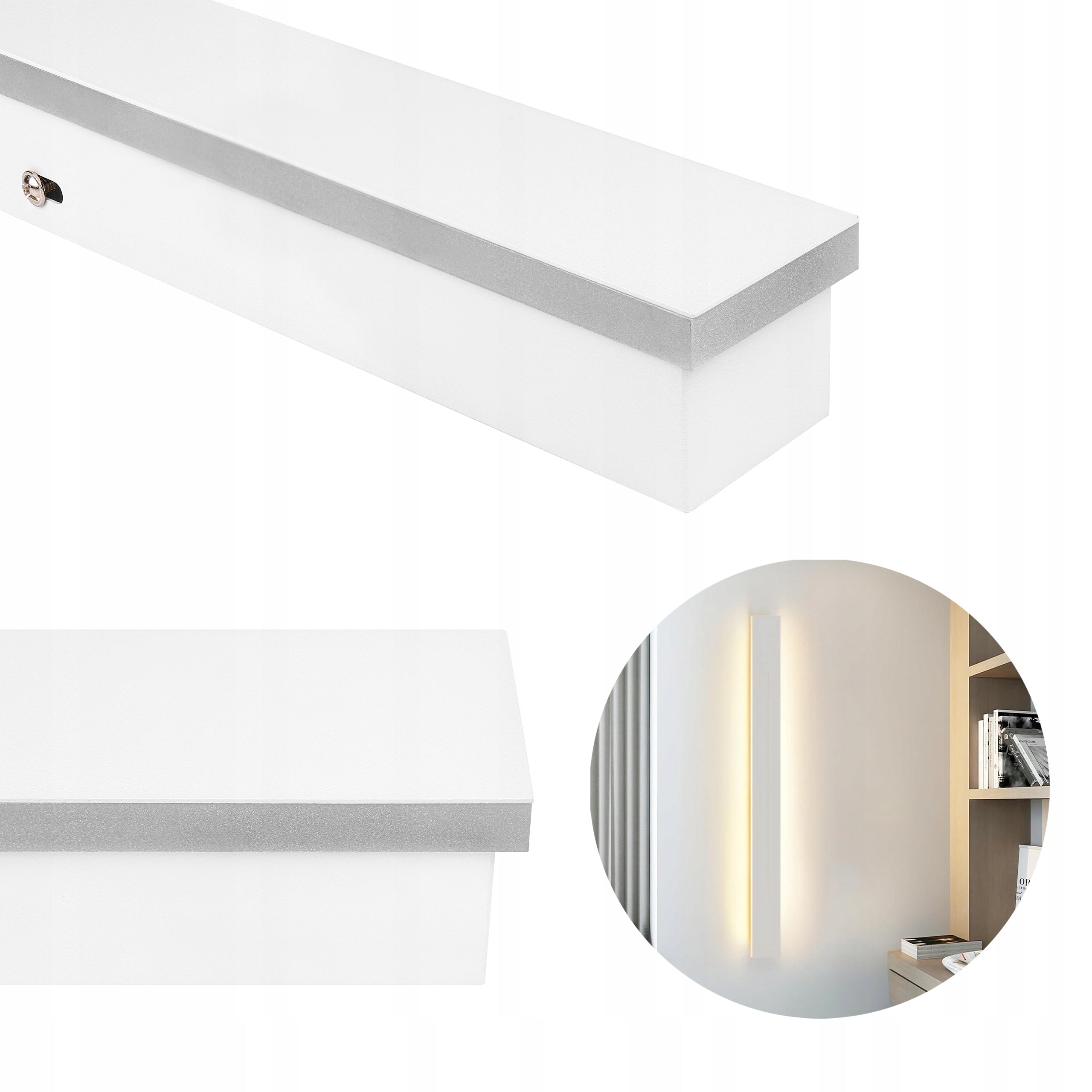 LED lamp 80cm 24W outdoor facade garden wall lamp white