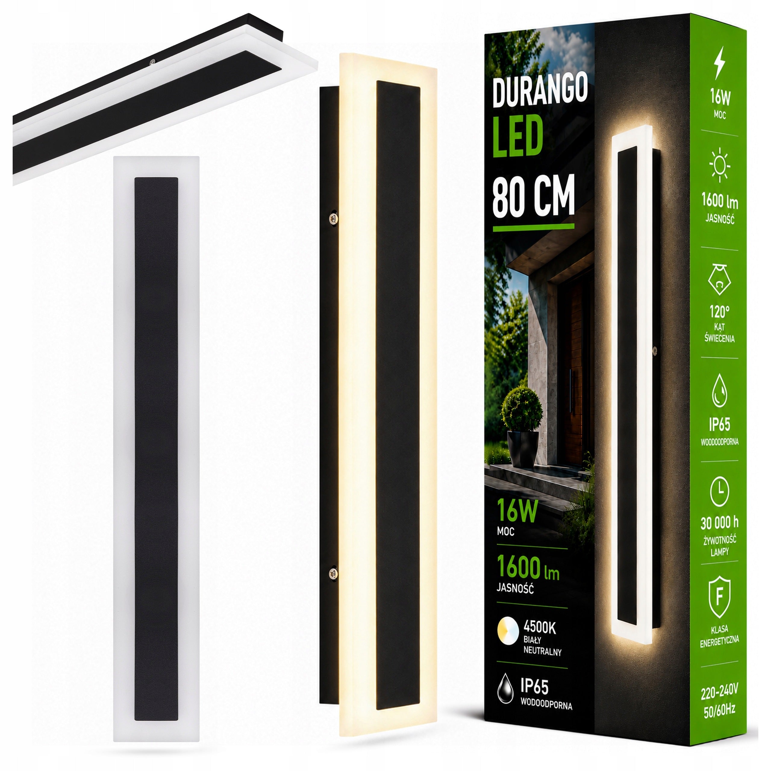 LED lamp 80cm garden wall sconce facade outdoor acrylic