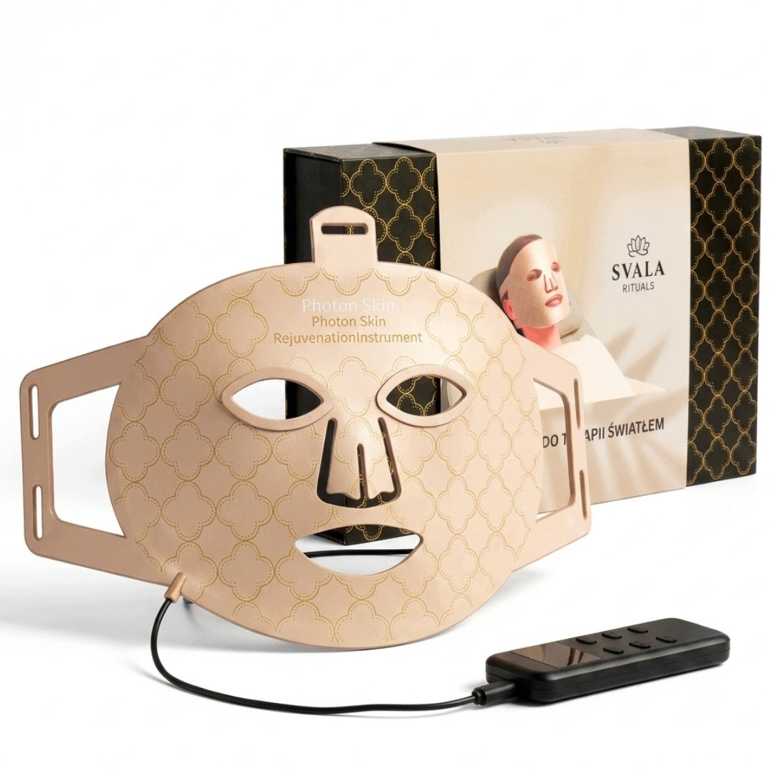 LED photon face mask for light therapy 7in1 lifting discoloration