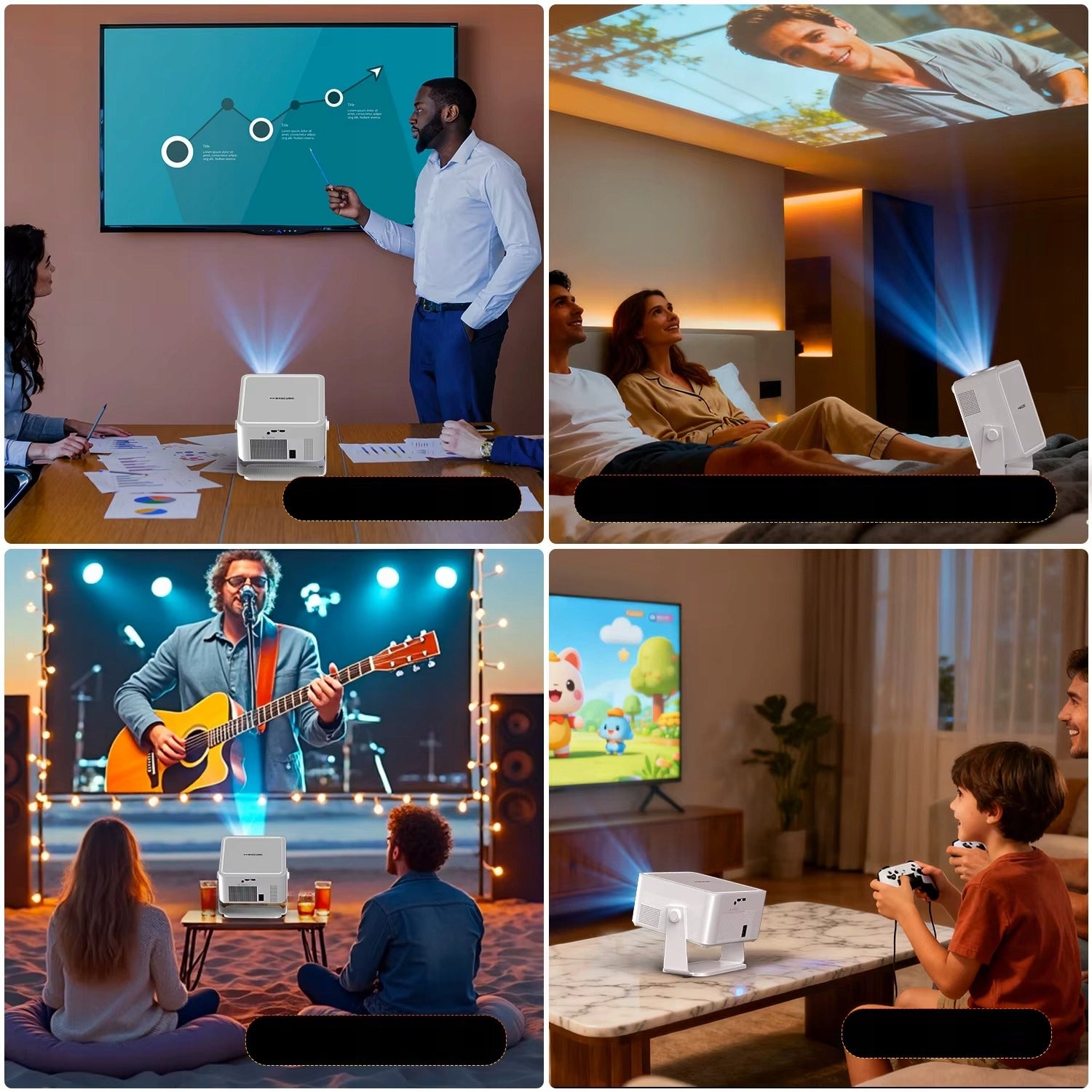 LED projector Magcubic HY450Max 1080P 4K 8K Android 14 WiFi 6 BT 5.4 HDR10+ Manufacturer code Projektor przenośny mobilny obrotowy