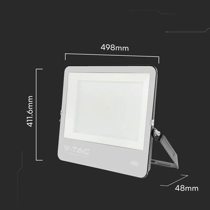 LED projector V-TAC CREE CHIP 300W 135lm/W black housing cable 1m IP65 V Color temperature 4000 K