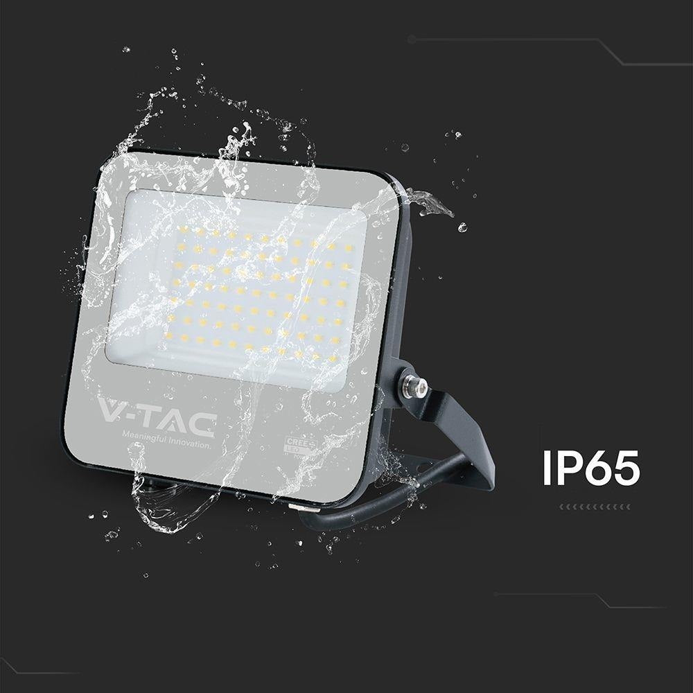 LED projector V-TAC CREE CHIP 50W 135lm/W black housing IP65 VT-4455 4000K Brand V-TAC