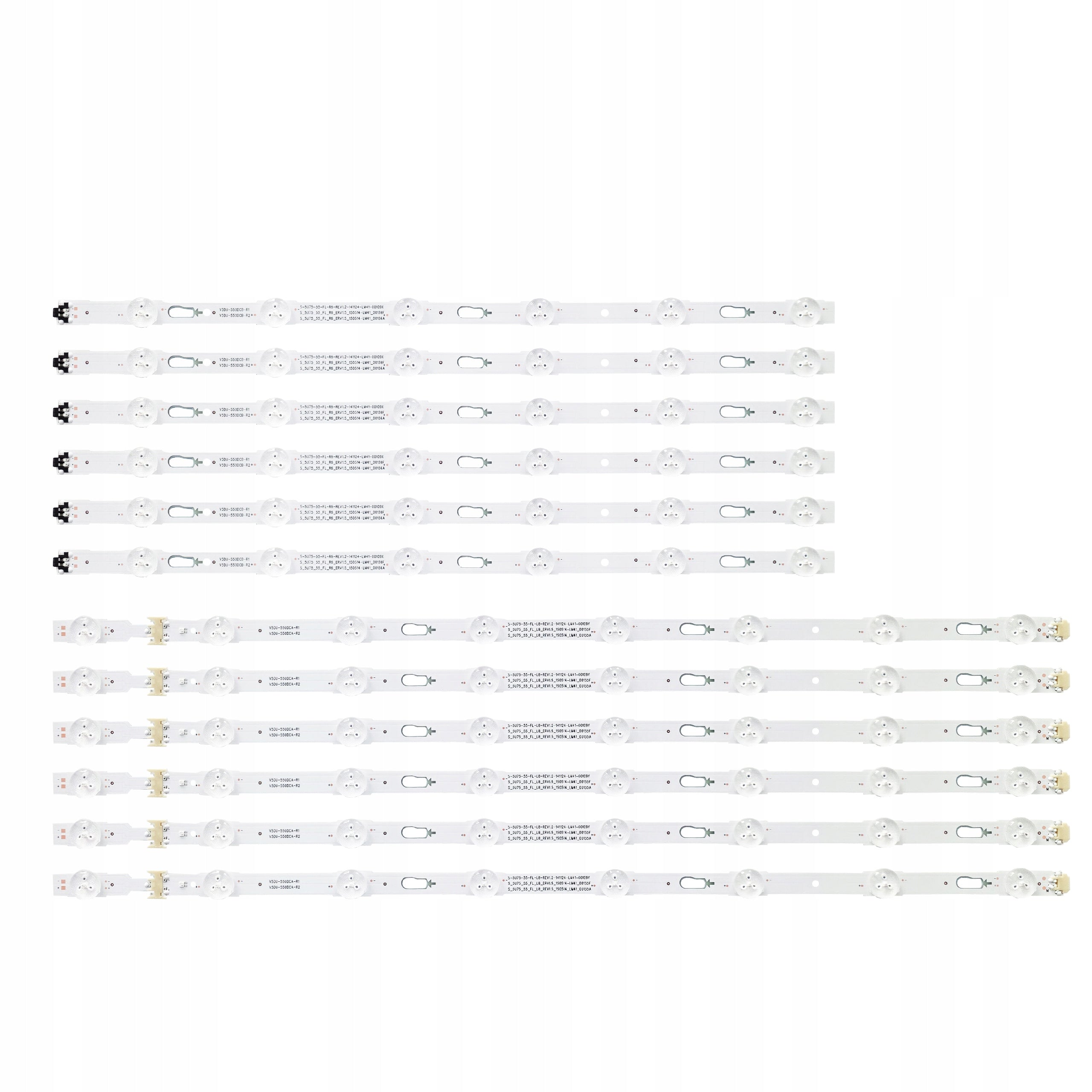LED strips Backlight Samsung UE55MU6175U UE55MU6179U UE55MU6190U +glue Manufacturer code UE55MU6102K UE55MU6100 V5DU-550DCA 550DCB