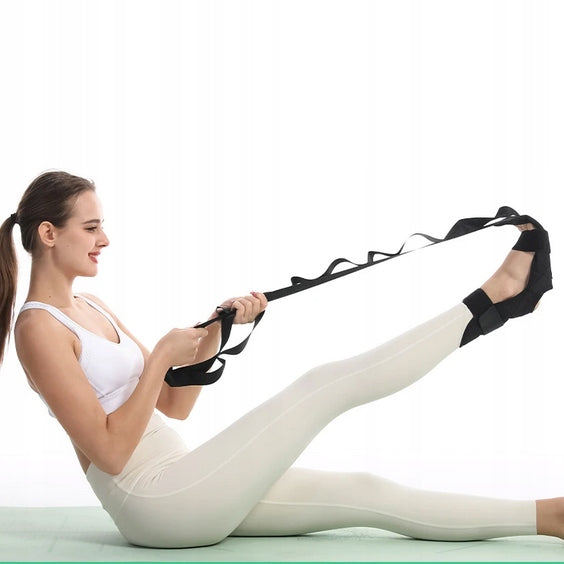 LEG MUSCLE STRETCHING BELT TRAINING TWINE YOGA THIGHS BLACK INSTRUMENT Manufacturer code NP064