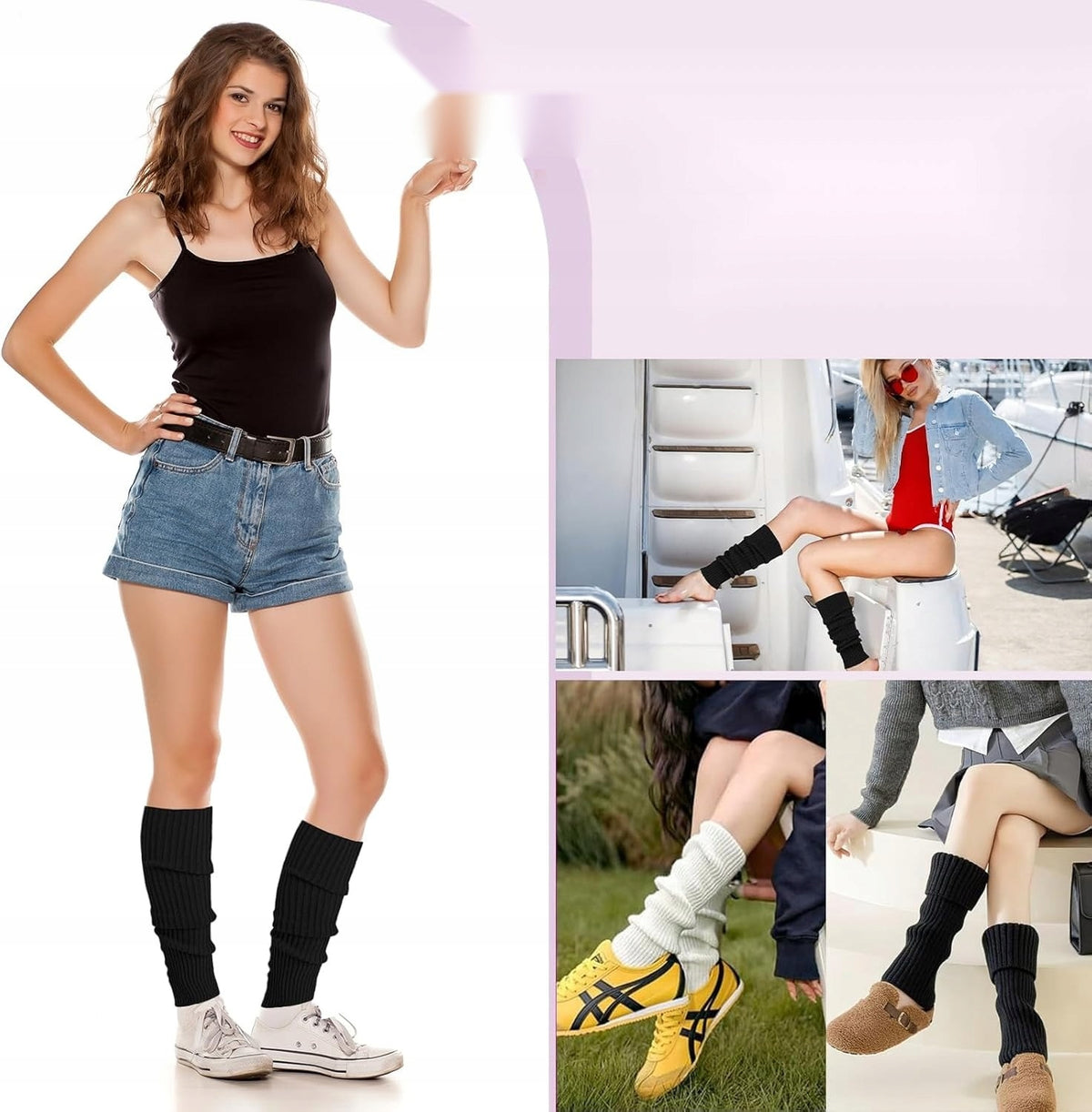 LEG WARMERS 40CM TWO PAIRS OF TIGHTS WOMEN Y2K WARM FASHIONABLE COMFORTABLE Manufacturer code 5908107954064