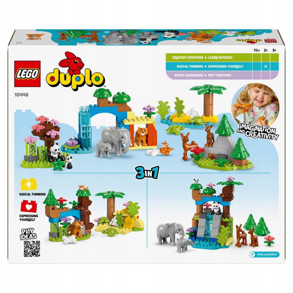 LEGO 10446 DUPLO TOWN 3-in-1 Wild Animal Families Brand LEGO