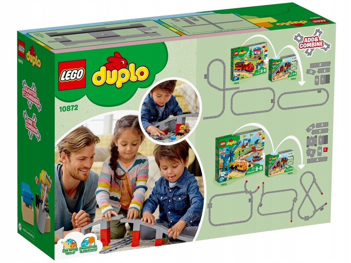 LEGO 10872 Duplo - Railway tracks and viaduct - sound block - railwayman Packaging status original