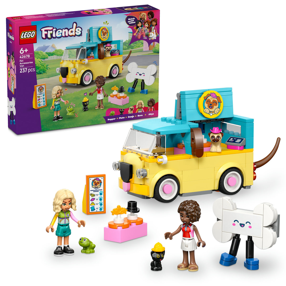 LEGO 42678 FRIENDS VAN WITH ACCESSORIES FOR ANIMALS + CATALOG IN PDF Packaging status original