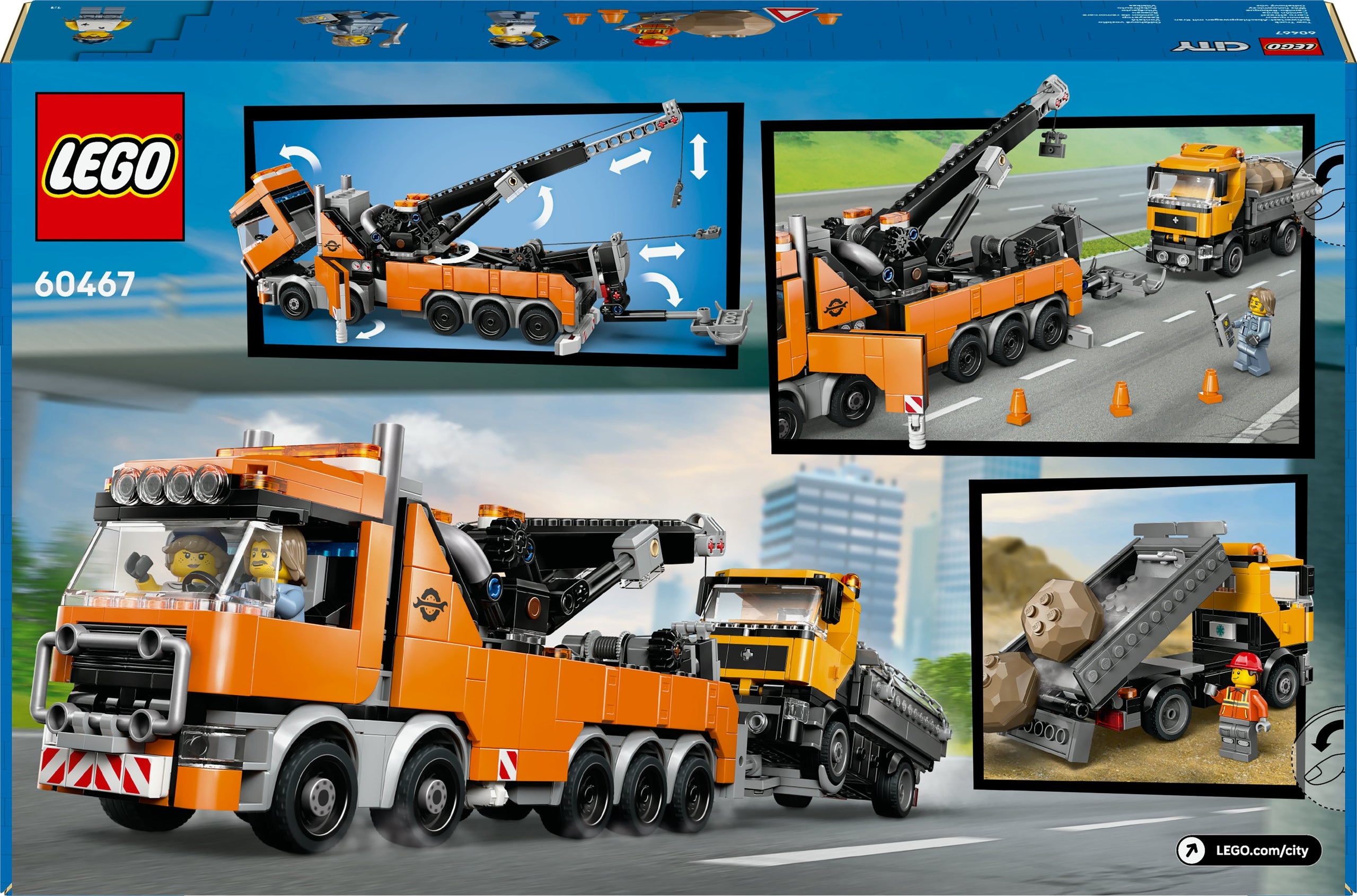 LEGO 60467 City Tow Truck with Crane Packaging status original