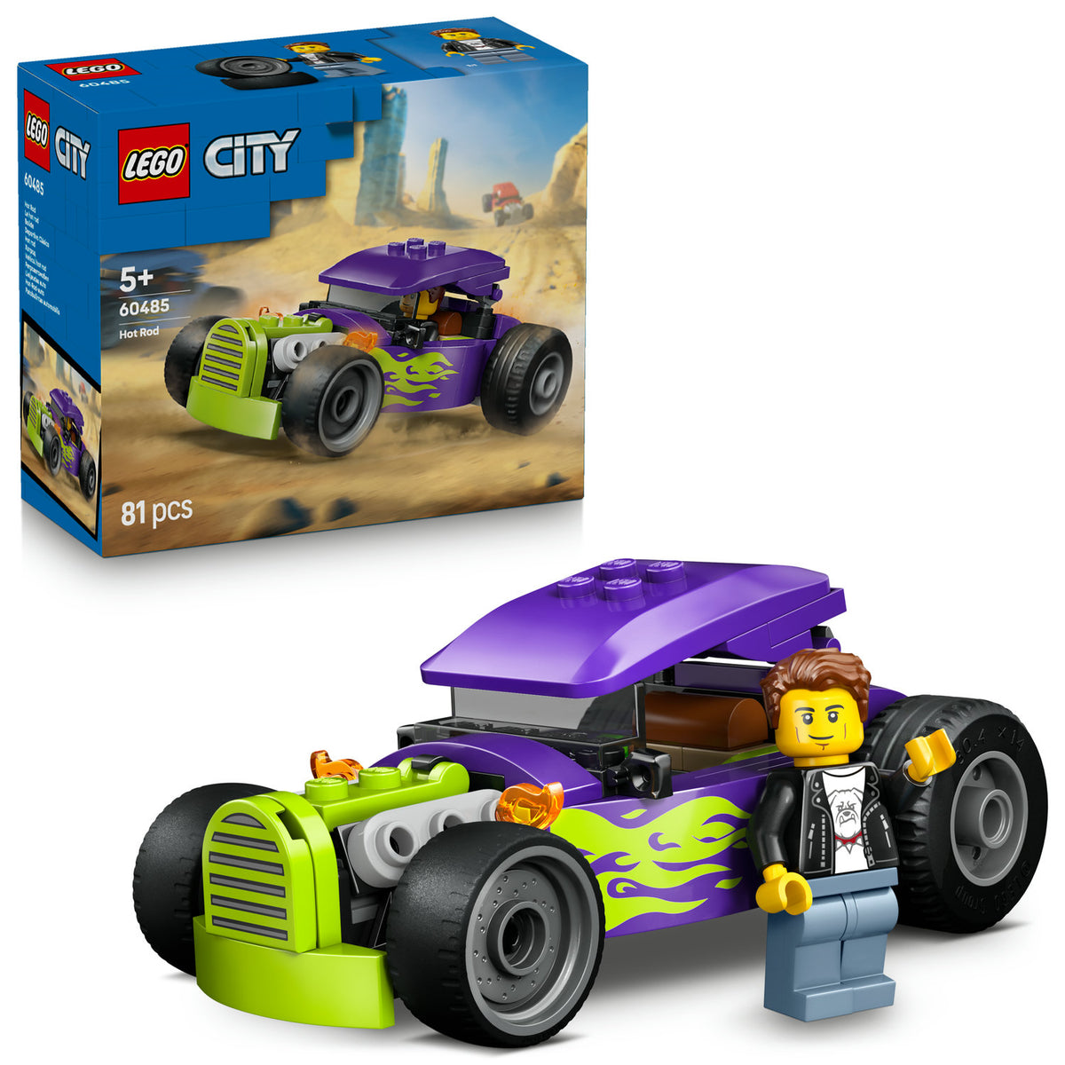 LEGO 60485 CITY HOT ROD FOR CHILDREN + LEGO CATALOG IN PDF VERSION Packaging status original