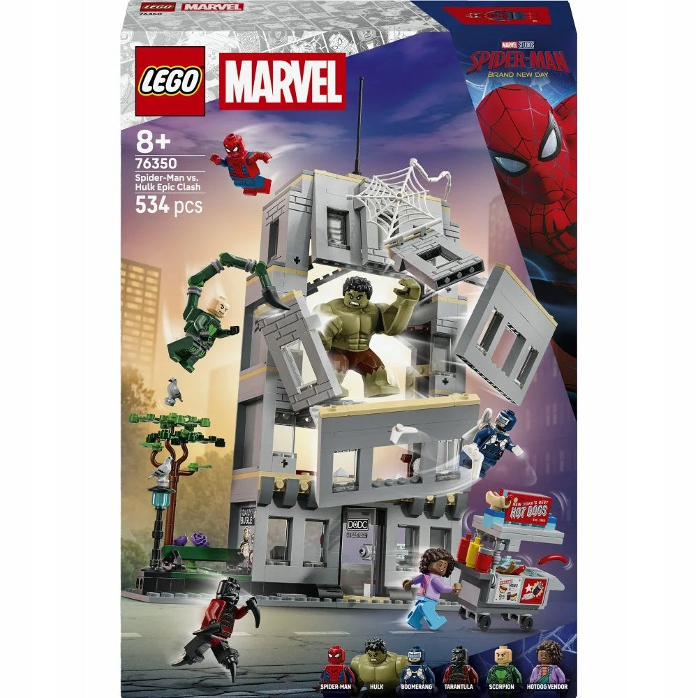LEGO 76350 MARVEL SUPER HEROES Epic clash: Spider-Man vs. Hulk Packaging status original