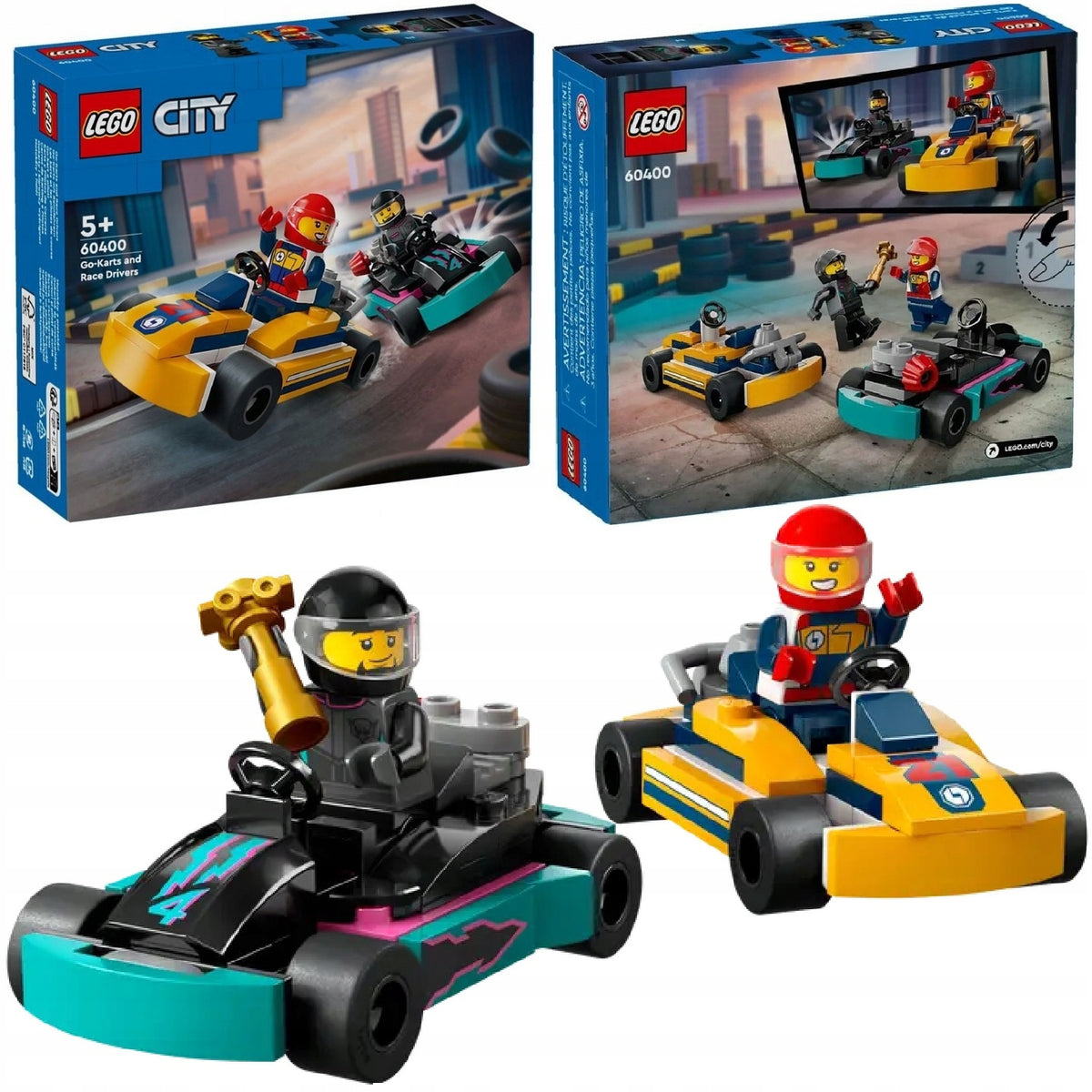LEGO CITY 60400 GO-KARTS AND RACING DRIVERS + LEGO CATALOGUE IN PDF VERSION