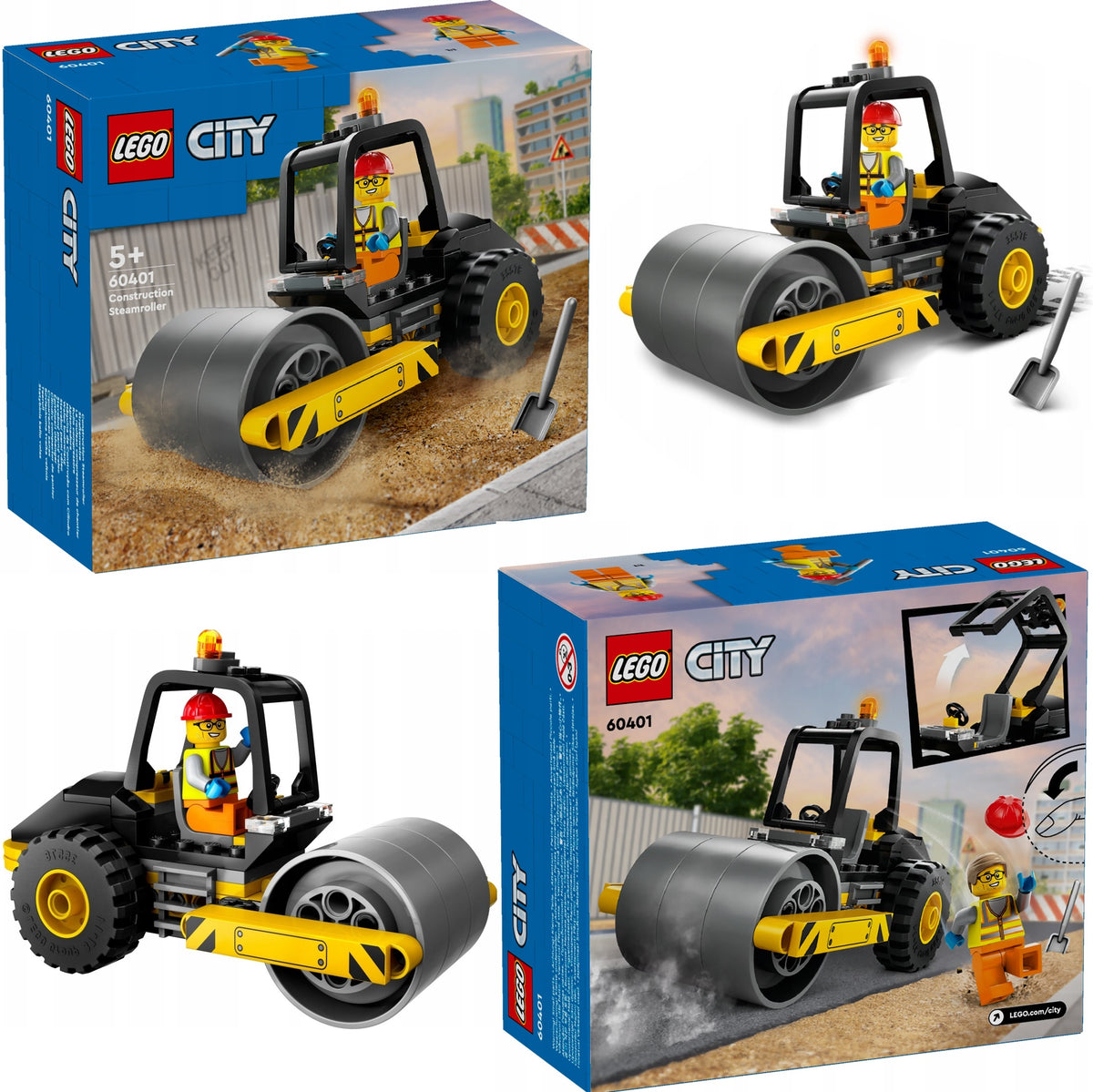 LEGO CITY 60401 CONSTRUCTION ROLLER + CATALOGUE LEGO 2025 IN PDF VERSION Product number 60401