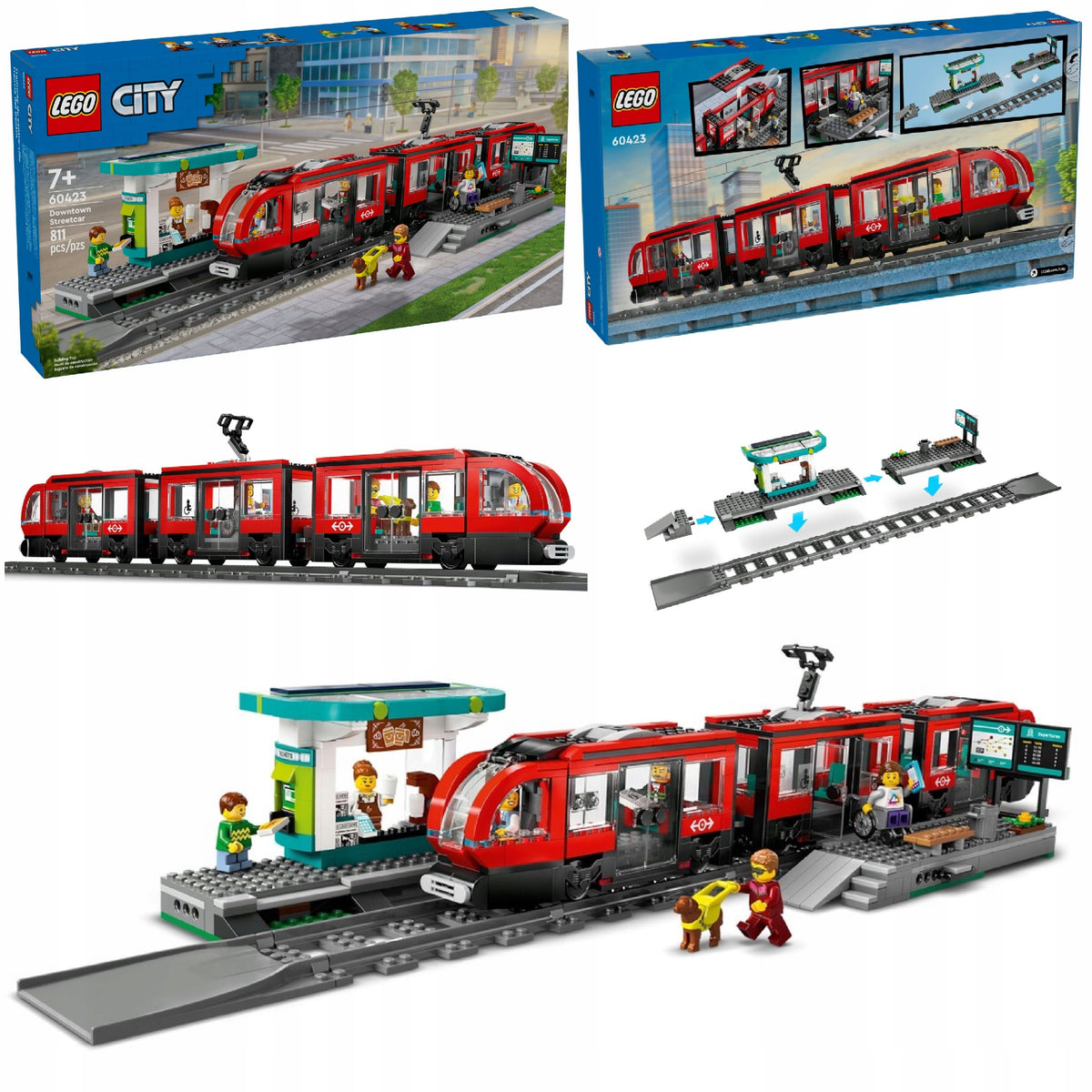 LEGO CITY 60423 CITY TRAM WITH STATION GIFT