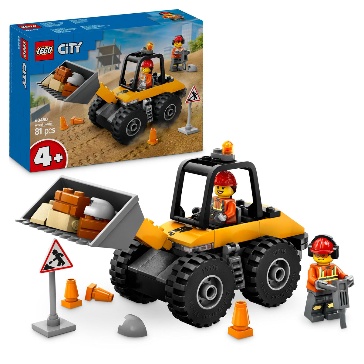 LEGO CITY 60450 YELLOW WHEEL LOADER + CATALOGUE LEGO 2025 IN PDF VERSION Brand LEGO