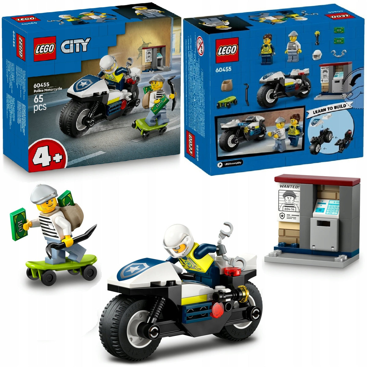 LEGO CITY 60455 CHASE ON A POLICE MOTORCYCLE + LEGO CATALOG IN PDF VERSION