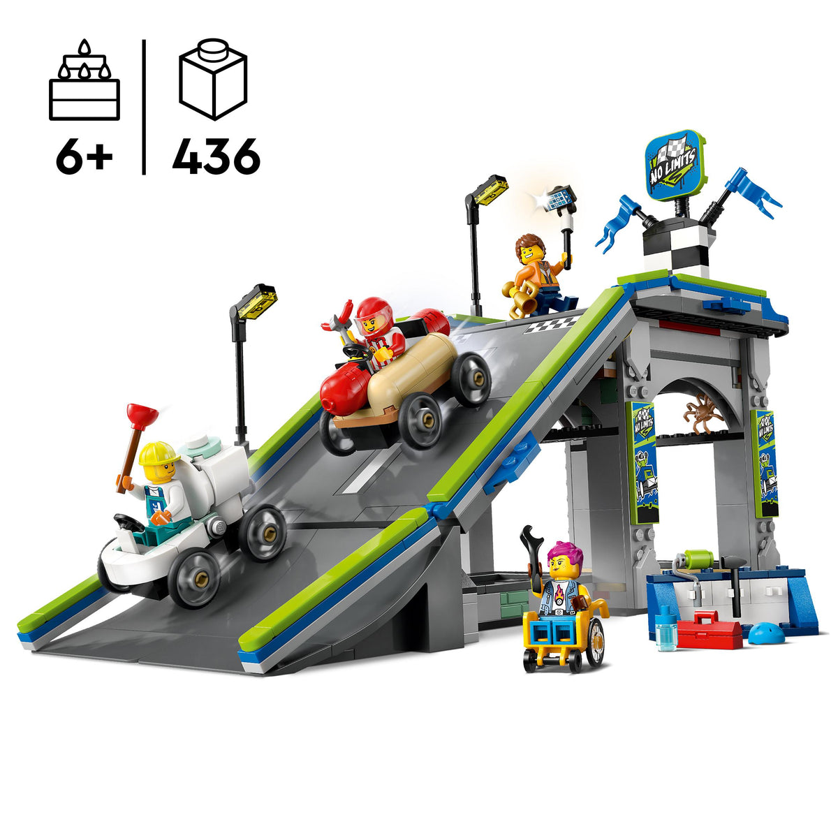 LEGO CITY WITHOUT BORDERS: TRACK WITH RAMPS FOR RACERS 60460 + CATALOGUE IN PDF EAN (GTIN) 5702017812601