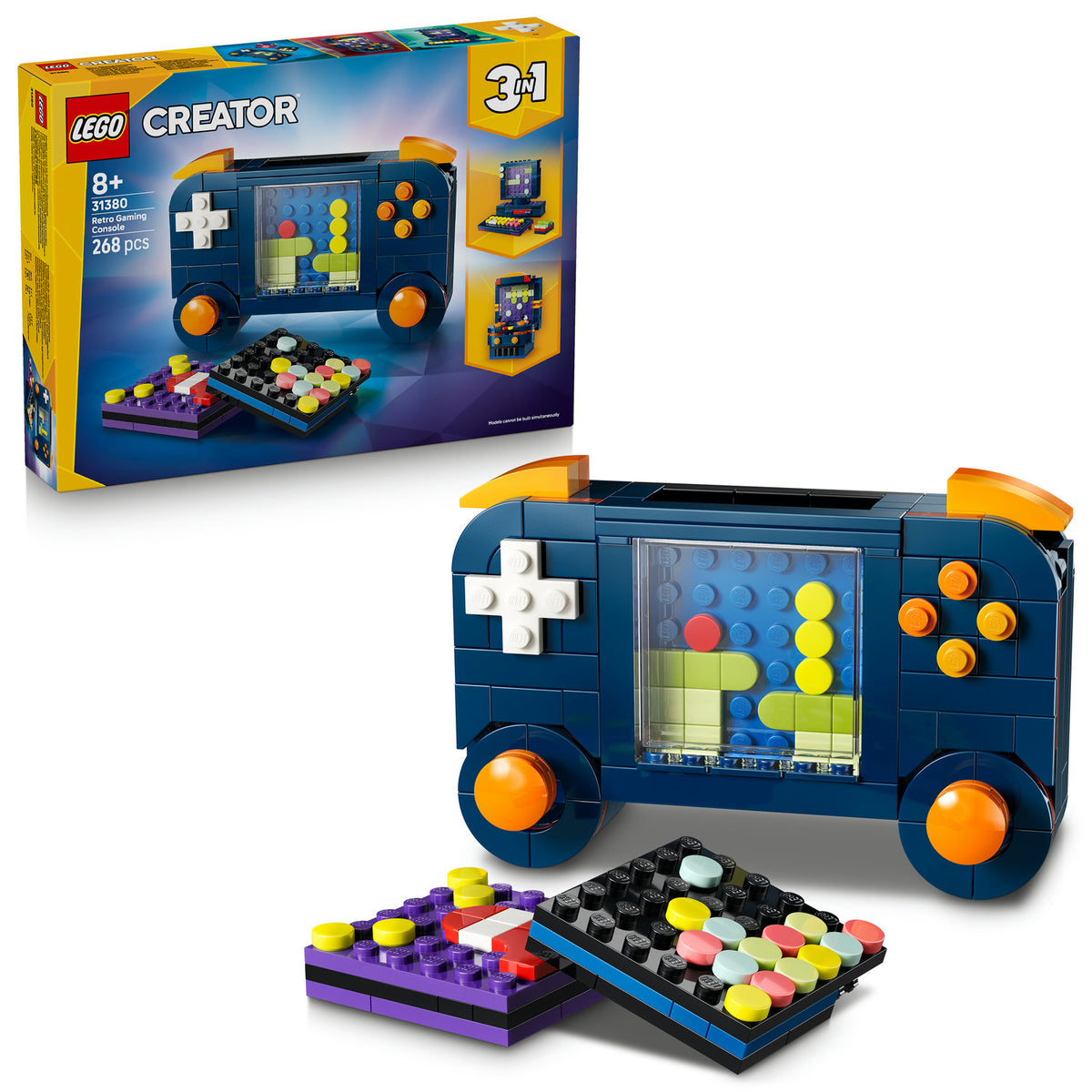 LEGO CREATOR 3-IN-1 RETRO GAME CONSOLE 31380 FOR KIDS + CATALOGUE IN PDF Packaging status original