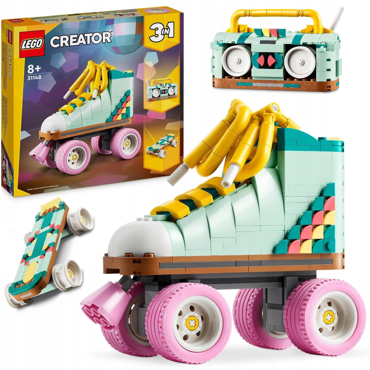LEGO CREATOR 3 IN 1 RETRO ROLLER SKATES 31148 GIFT