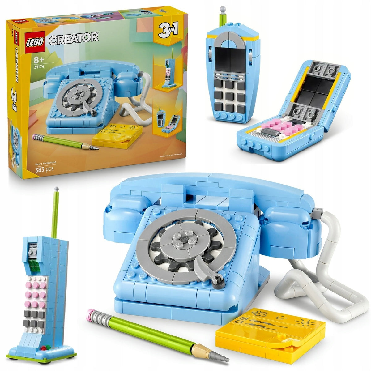 LEGO CREATOR 31174 RETRO PHONE 3in1 + CATALOG LEGO PDF VERSION