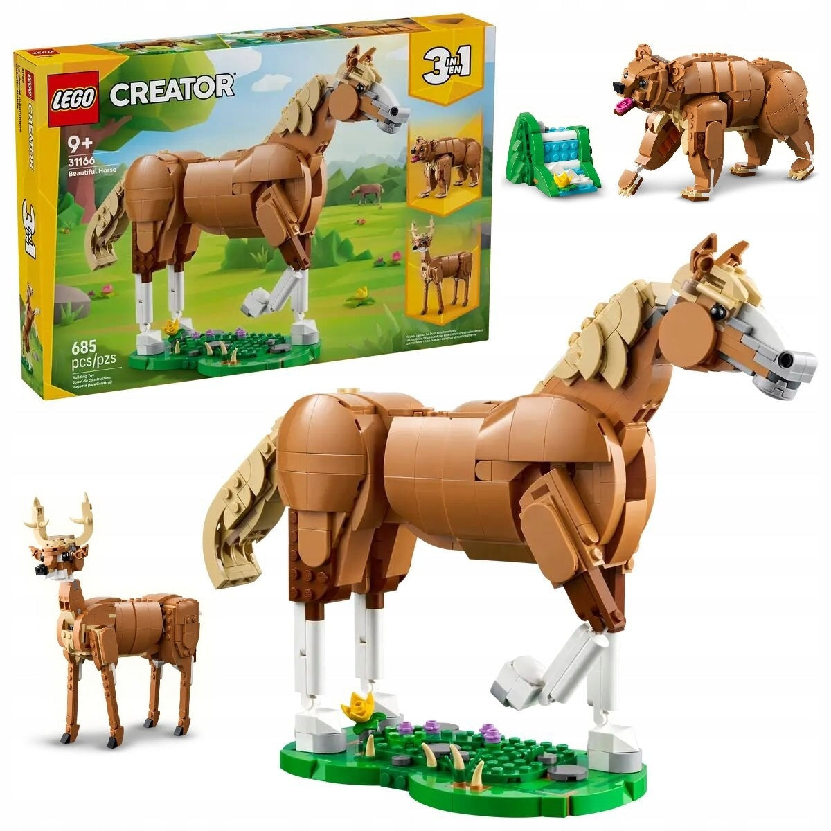 LEGO CREATOR 3in1 Beautiful horse 31166 + CATALOG LEGO PDF