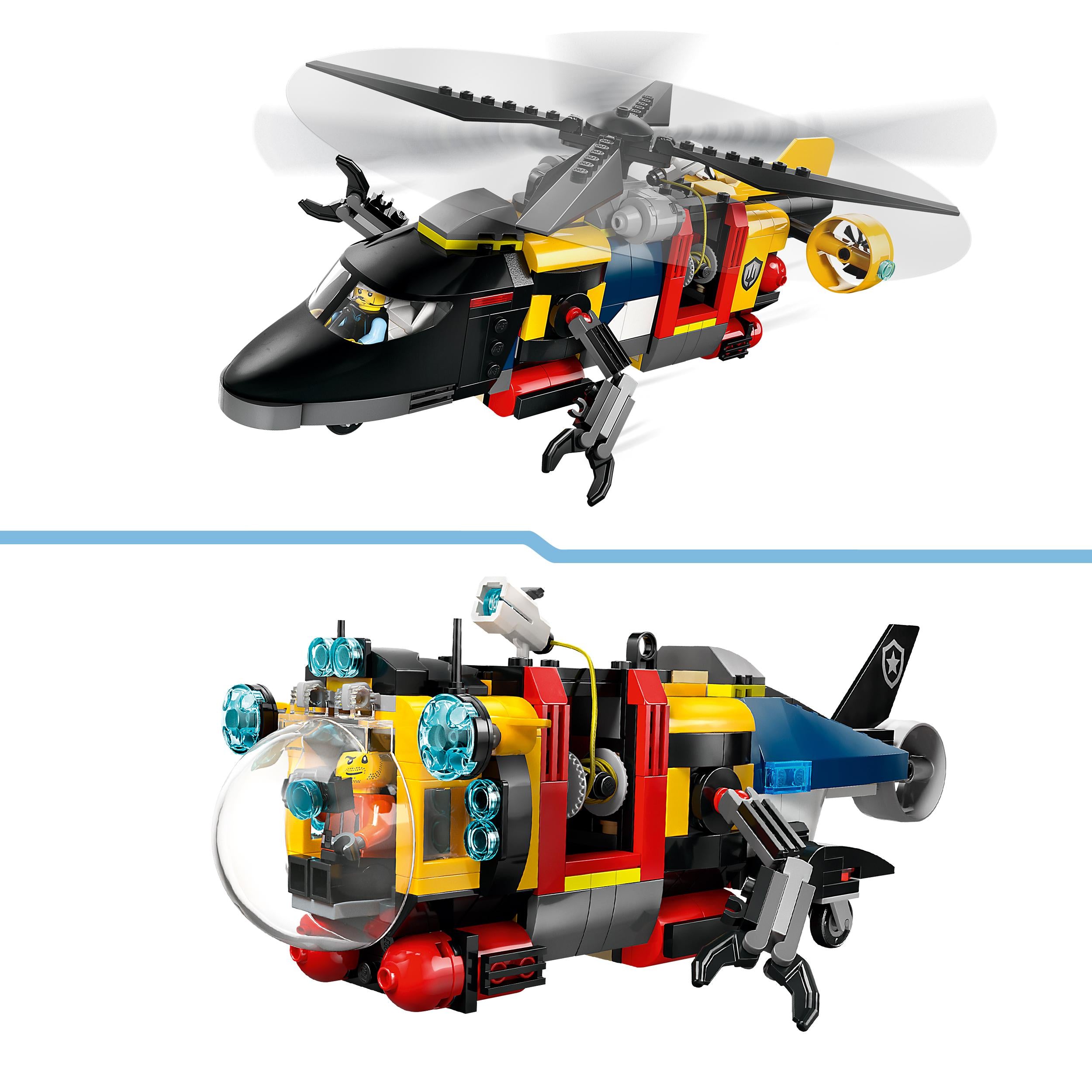 LEGO City 60462 Set with helicopter, fire truck and submarine Set name Remix City 60462: Helikopter, wóz strażacki i łódź podwodna