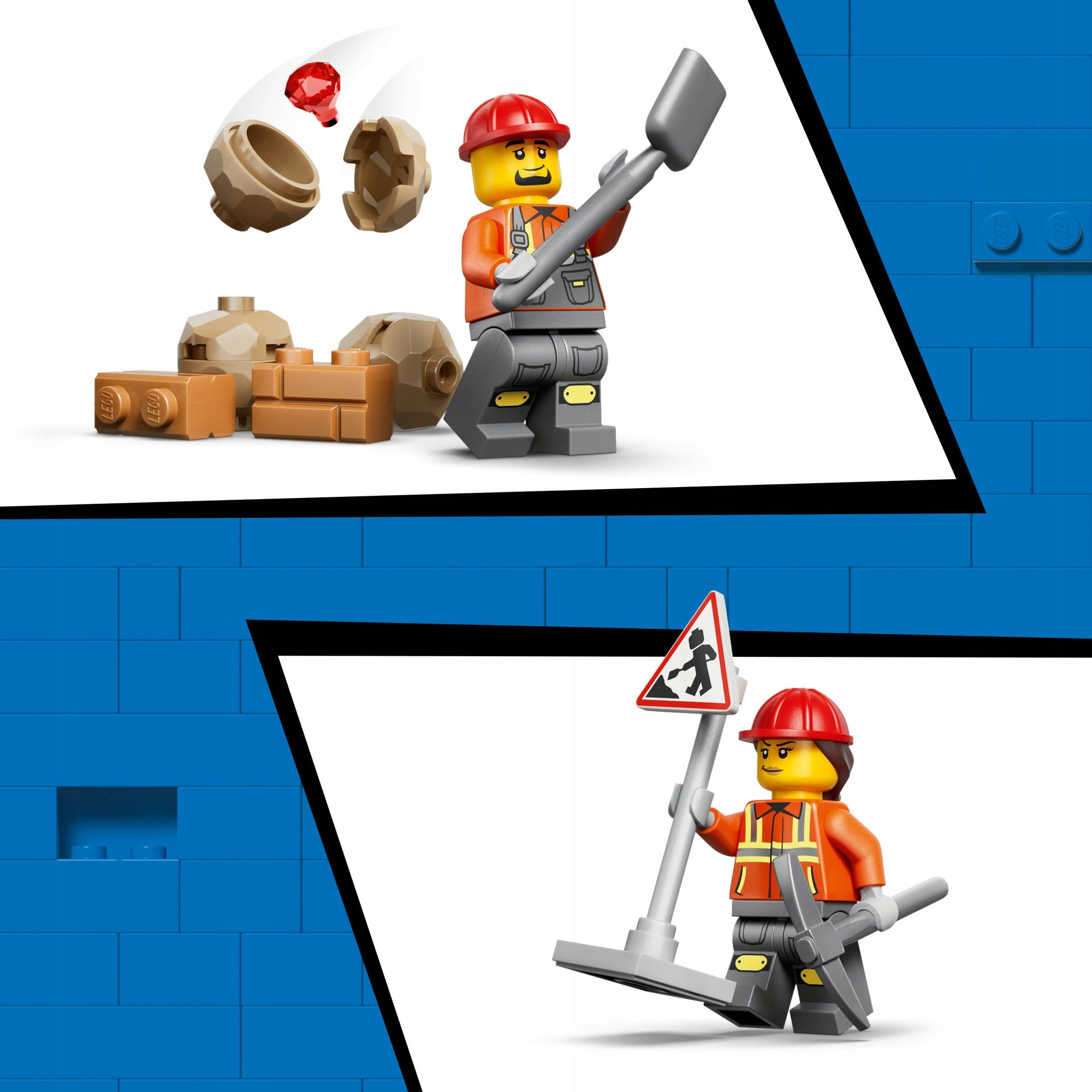 LEGO City 60480 Yellow backhoe loader Set name 60480 Żółta koparko-ładowarka