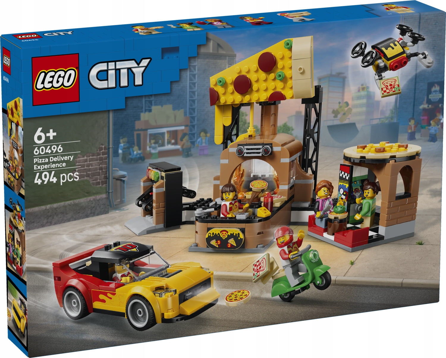 LEGO City 60496 Rozvoz pizzy a vozidla Brand LEGO