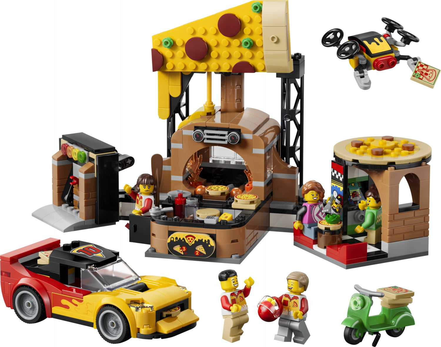 LEGO City 60496 Rozvoz pizzy a vozidla Kid's age 6+ years