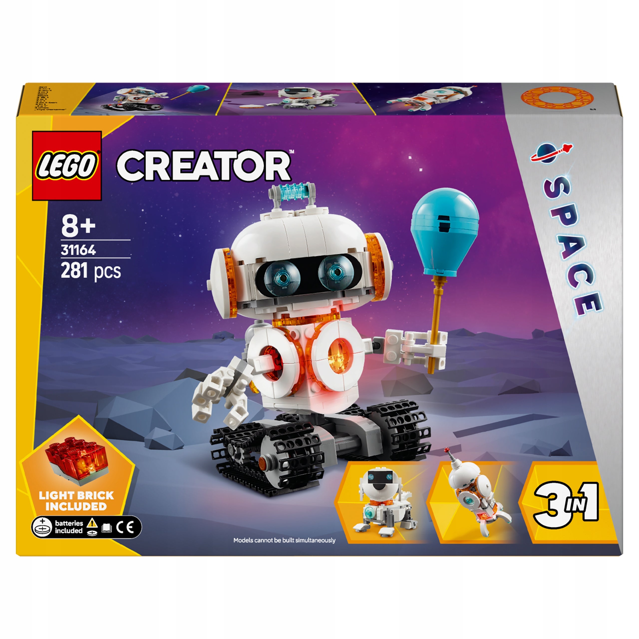 LEGO Creator 3 in 1 Space Robot 31164