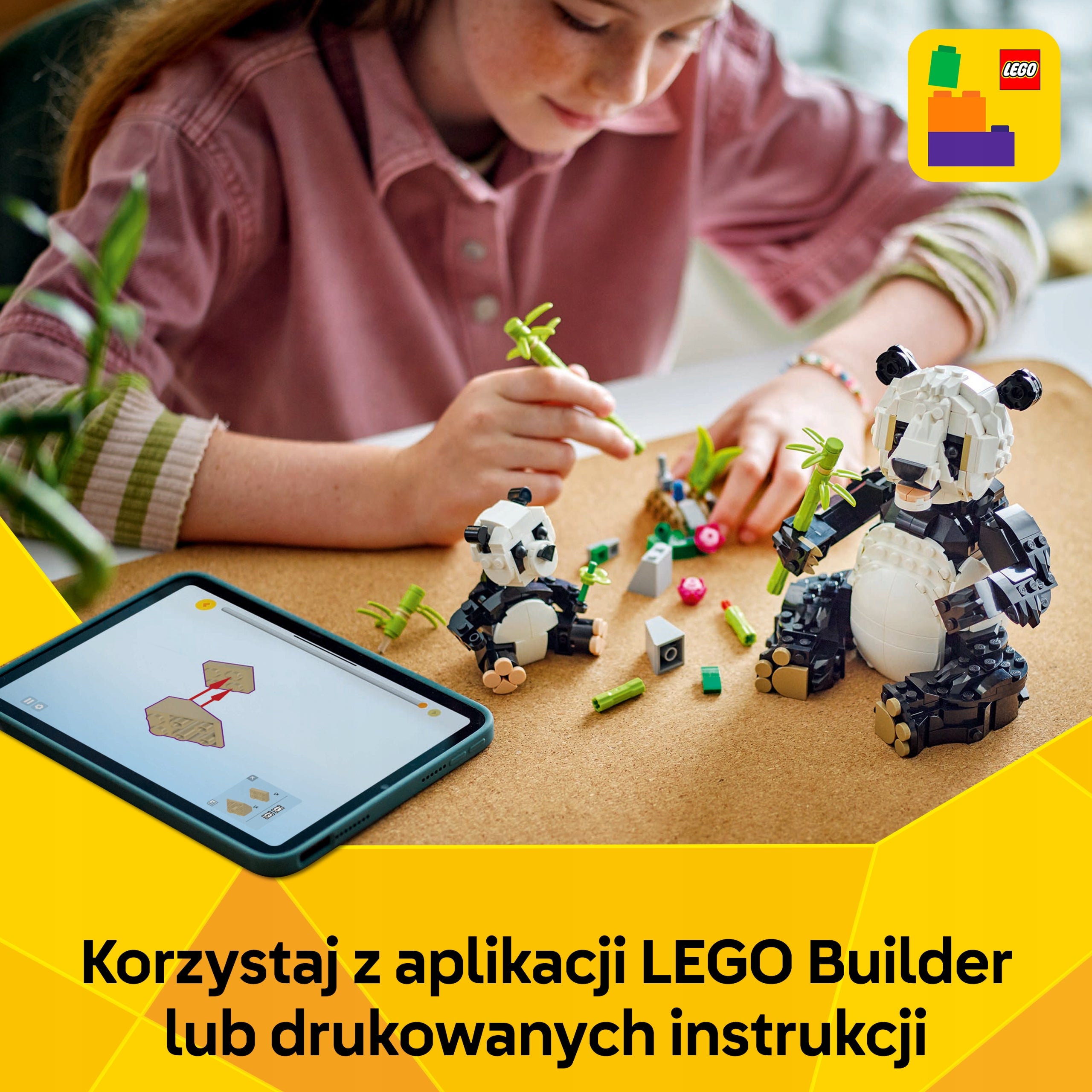 LEGO Creator 3 in 1 Wild animals: panda family 31165 Minimum kid's age 8