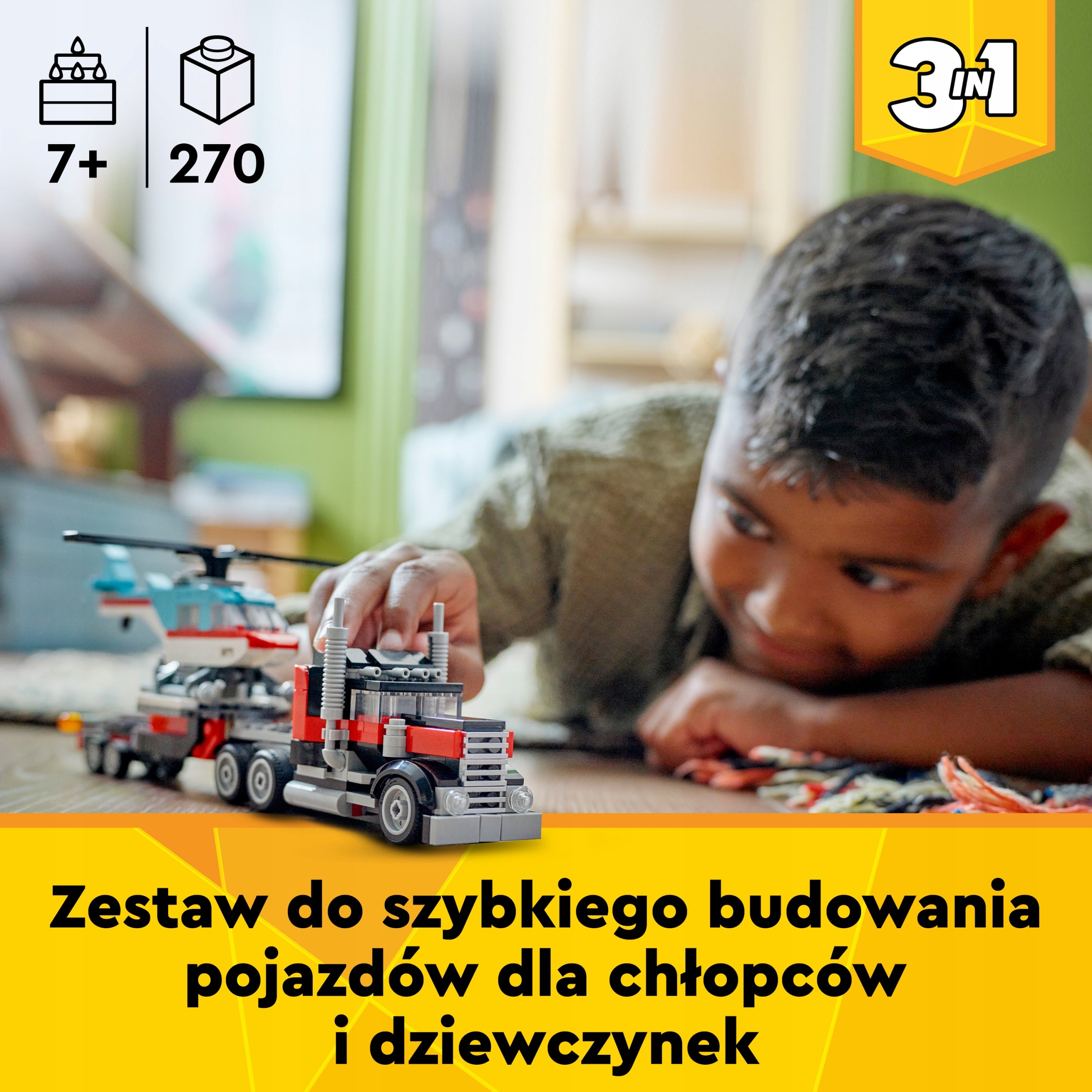 LEGO Creator Truck with platform and helicopter 31146 Product number 31146