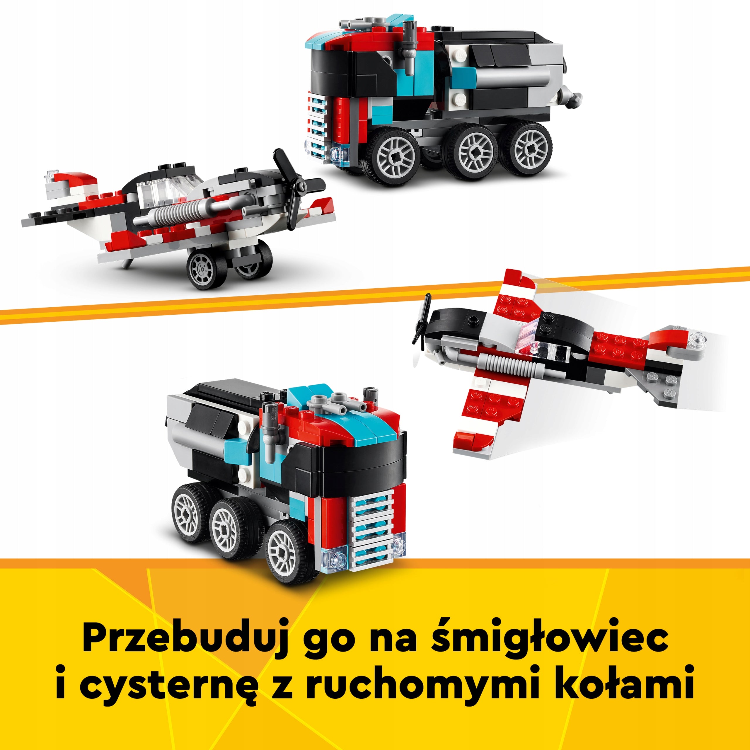 LEGO Creator Truck with platform and helicopter 31146 Set name Ciężarówka z platformą i helikopterem