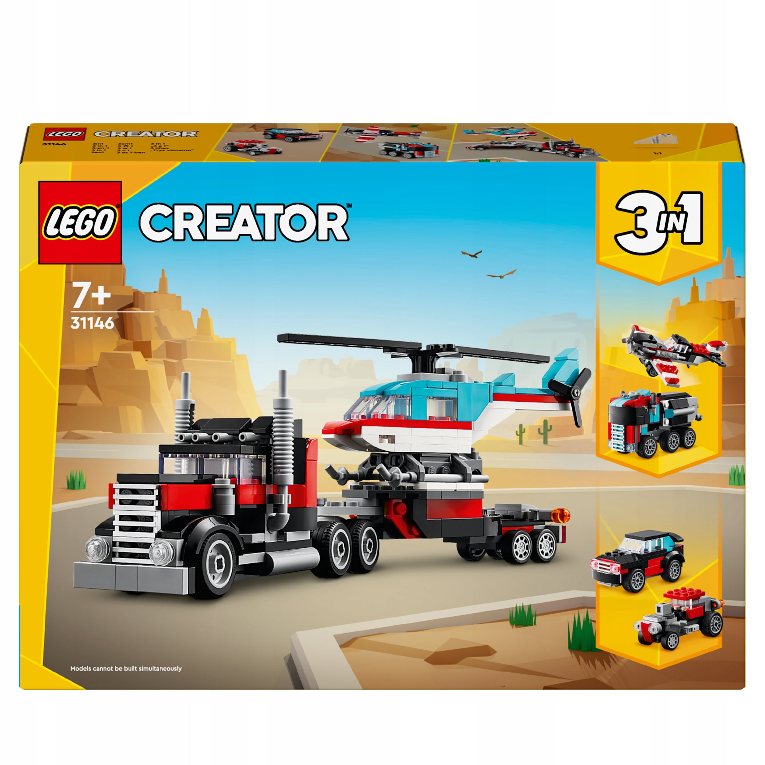 LEGO Creator Truck with platform and helicopter 31146