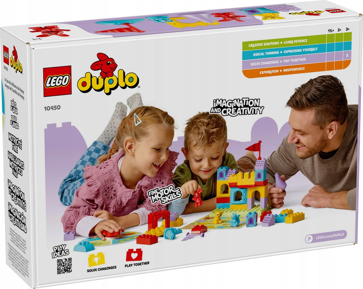 LEGO DUPLO 10450 BLOCKS+GAME Hopsy Castle 3 FIGURINES 47 blocks rabbit kitten