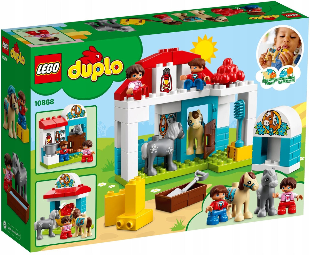 LEGO DUPLO 10868 Stable with Ponies Horses Stud Feed Apple Packaging status original